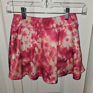 Girls Pink Tie-Dyed Skort, Ideology Size M